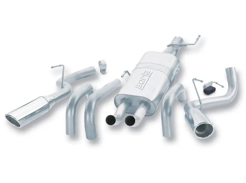 Borla Cat-Back Exhaust System For 2004–2005 Dodge Ram 1500 – Split Side Exit With Oval Tips, Stainless Steel 1