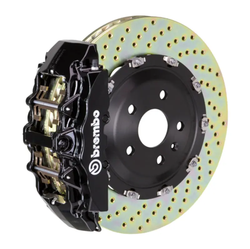 Brembo 04-08 Ram 1500 Front Gt Bbk 6 Piston Cast 2Pc 380X34 2Pc Rotor Drilled-Black 1