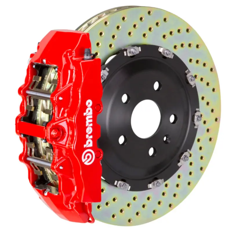 Brembo Gt Big Brake Kit For 2012–2014 Mercedes-Benz Cls350 – Front, 6-Piston Calipers, 380X34Mm Drilled Two-Piece Rotors 1