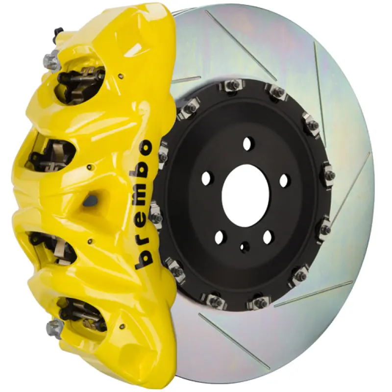 Brembo Gt Big Brake Kit — Front, 8-Piston Calipers, 412×38Mm Two-Piece Slotted Rotors, Yellow Finish, Fits 2012–2018 G63/G65 Amg 1