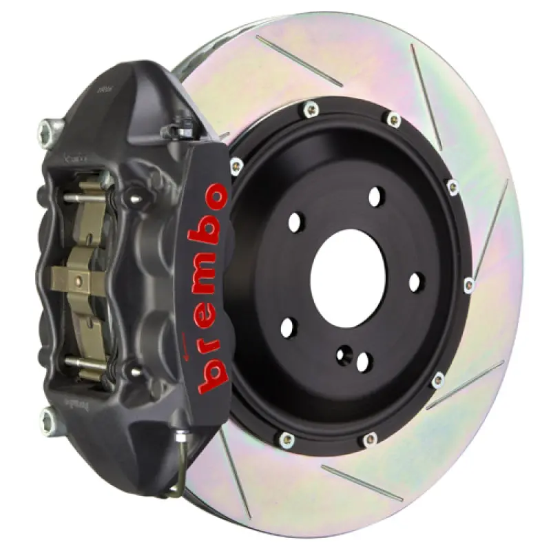 Brembo Rear Gts Big Brake Kit For 2012–2014 Bmw 328I M Sport (Non-Xdrive) – 4-Piston Calipers, 345X28Mm Slotted Two-Piece Rotors (Black) 1