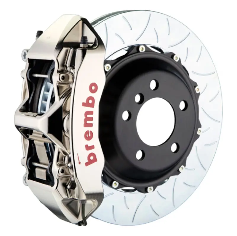 Brembo Scuderia Rr Gtr Big Brake Kit – Rear 6-Piston Billet Calipers With Slotted 380X32Mm Two-Piece Rotors For 2008–2009 Ferrari F430 (Type 3 – Nickel Plated) 1