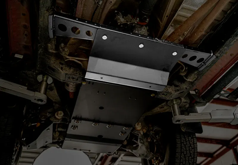 Cali Raised Aluminum Transfer Case Skid Plate – Powder-Coated, Designed For 2016–2023 Toyota Tacoma (Automatic Transmission Only) 1