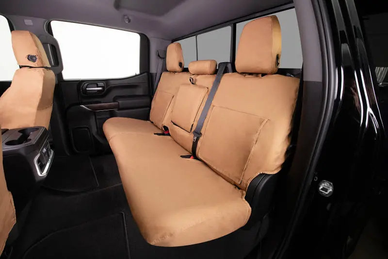 Covercraft Polycotton Seat Covers For 2012–2017 Ford Expedition – Second-Row Custom Fit, Tan 1
