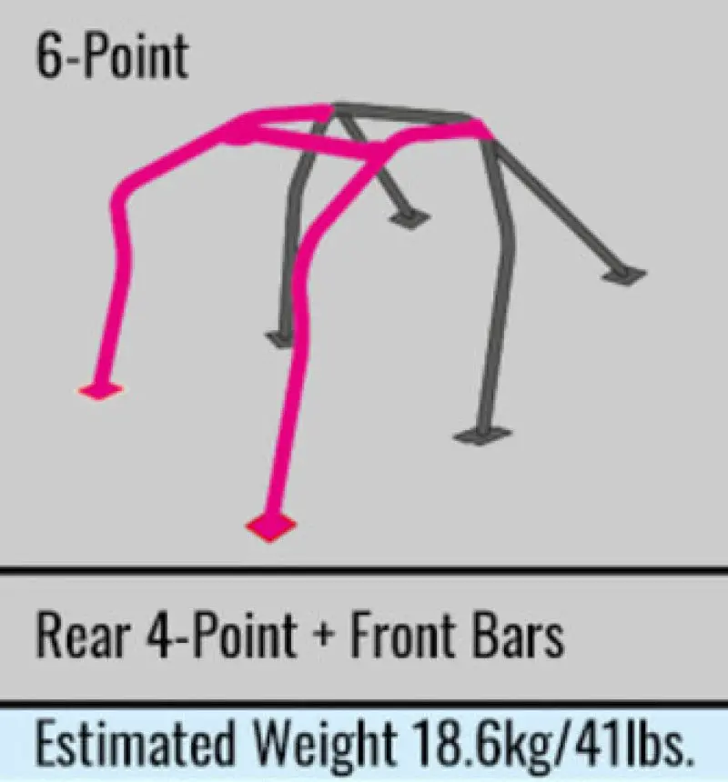 Cusco 6-Point Chromoly Roll Cage With Dash Escape For 2015 Subaru Wrx/Sti 1