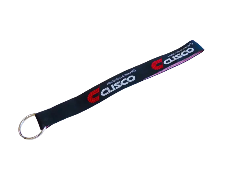 Cusco Black Logo Keychain With Metal Ring And Durable Strap 1