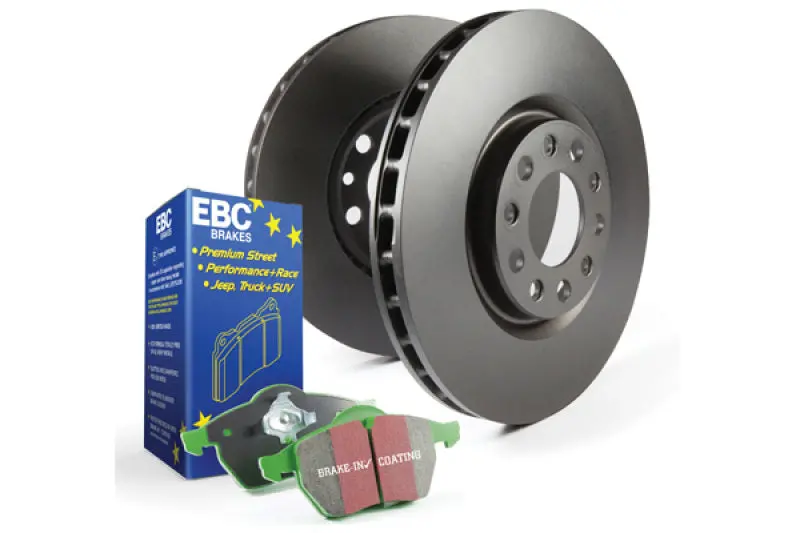 Ebc Greenstuff Brake Pad & Rk Slotted Rotor Kit – S14 Performance Package 1