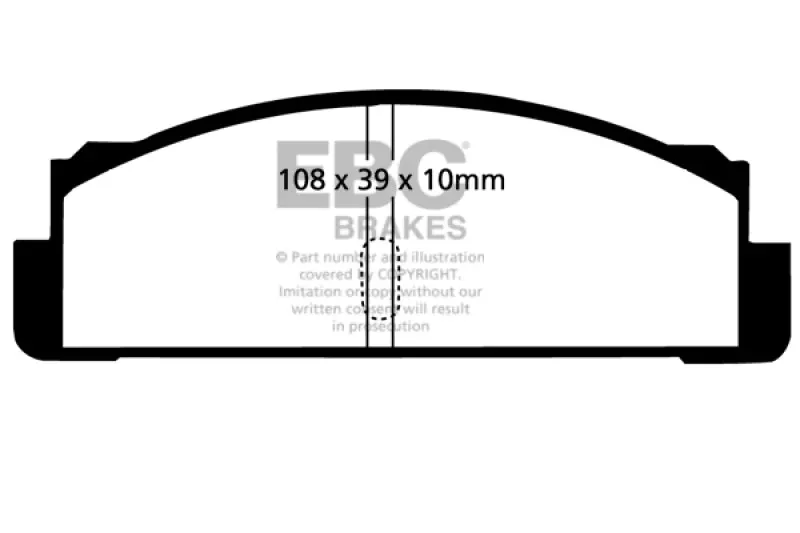 Ebc Greenstuff Rear Brake Pads For 1968–1983 Fiat 124 1.6L 1