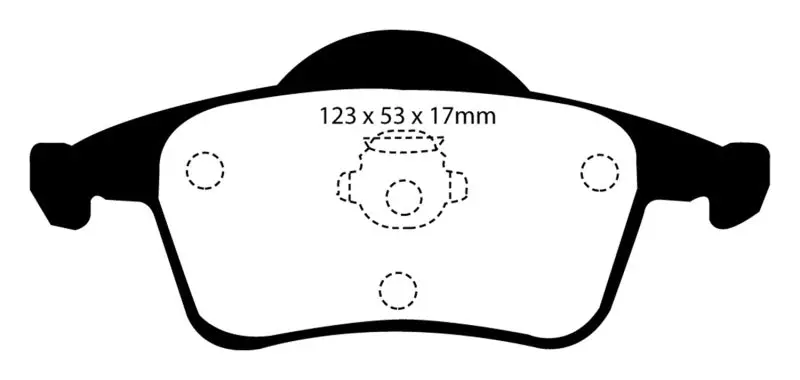 Ebc Redstuff Rear Brake Pads For 2001–2005 Volvo S60 2.3T And T5 Models 1