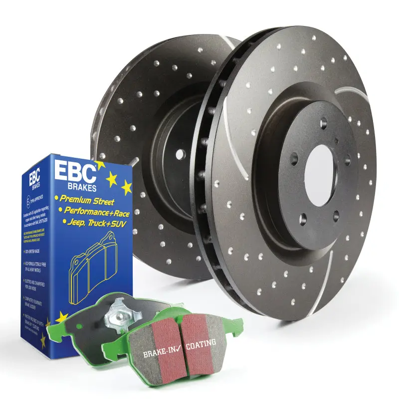 Ebc S10 Brake Kit – Greenstuff Performance Pads And Gd Slotted Rotors 1