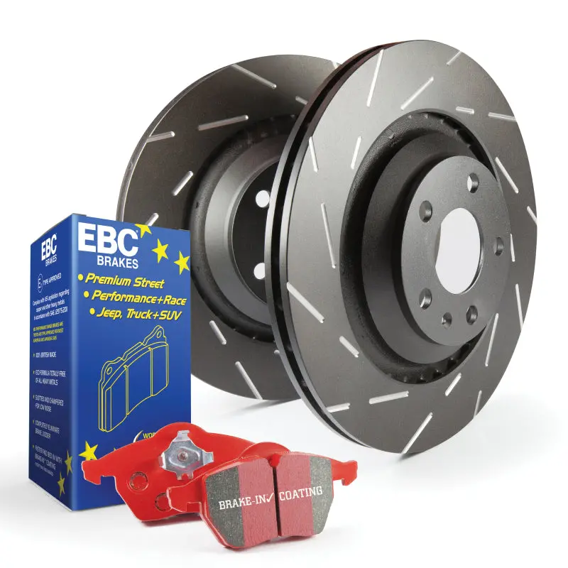 Ebc S4 High-Performance Brake Kit – Redstuff Pads & Usr Drilled & Slotted Rotors (Front & Rear) 1