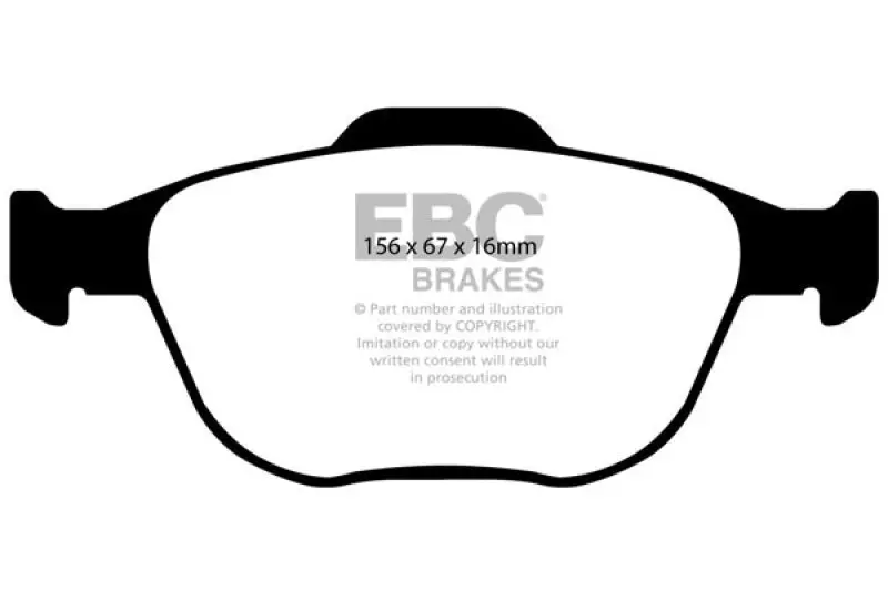Ebc Ultimax2 Front Brake Pads For 2002–2004 Ford Focus Svt 2.0L 1