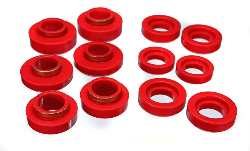 Energy Suspension Red Polyurethane Body-To-Frame And Radiator Support Bushing Kit For Gm Vehicles 1