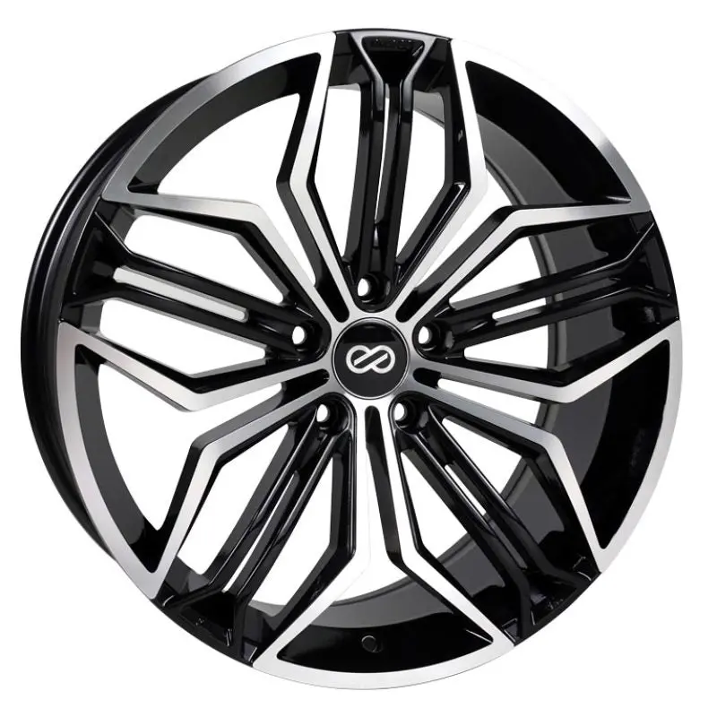 Enkei Cuv Alloy Wheel – 17X7.5 Inches, 5X108 Bolt Pattern, 45Mm Offset, 72.6Mm Center Bore, Black Machined Finish 1