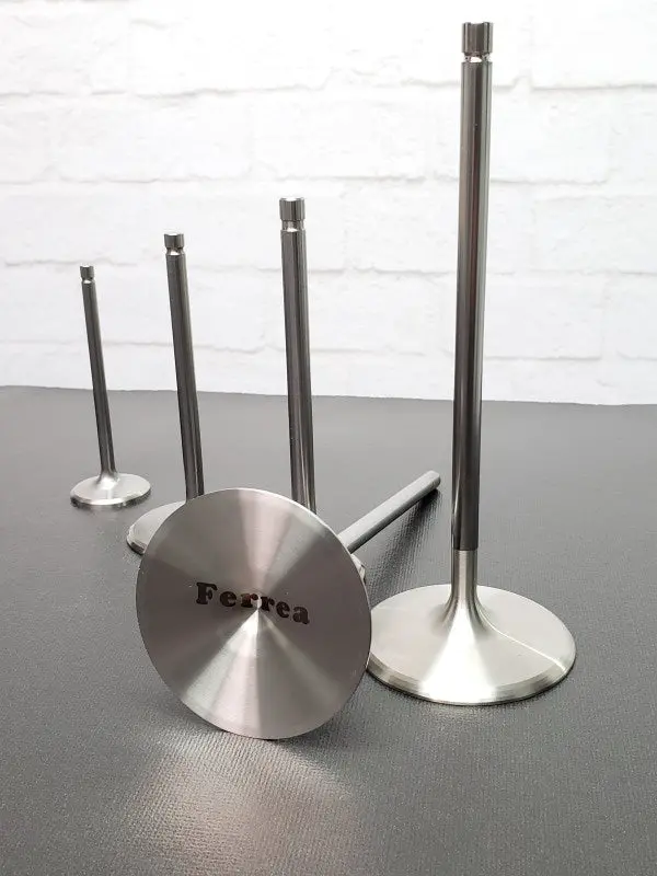 Ferrea Titanium Intake Valve Set For Big Block Chevy, Chrysler & Ford – 2.25" X 11/32" X 5.35", 12°, +0.100" Over Size (8-Piece) 1