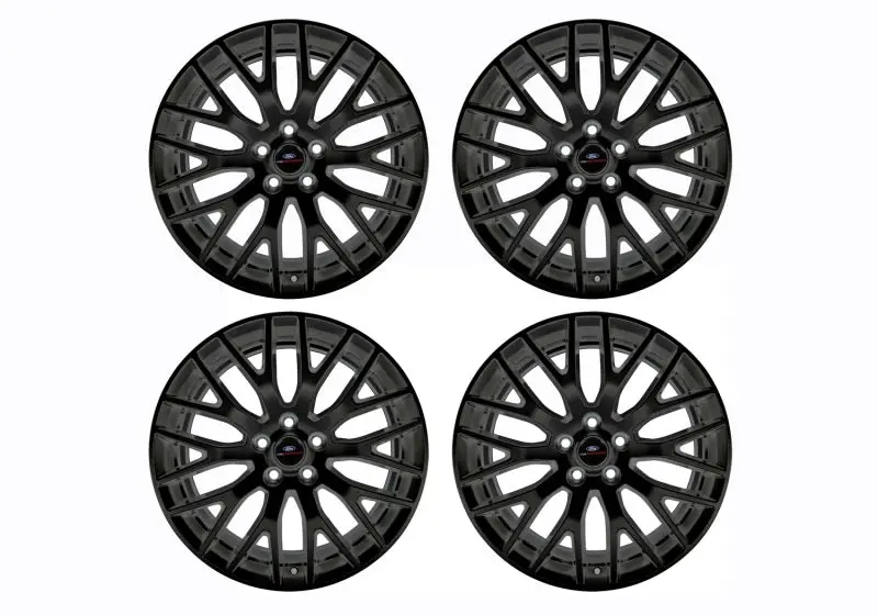 Ford Racing Matte Black Wheel Set For 2015–2016 Mustang Gt – 19X9 & 19X9.5 With Tpms Sensors 1