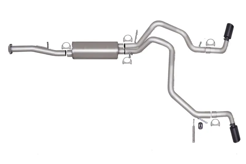 Gibson Cat-Back Dual Exhaust System – Black Elite Finish, Fits 2007–2012 Chevrolet Avalanche Ls With 5.3L V8 1
