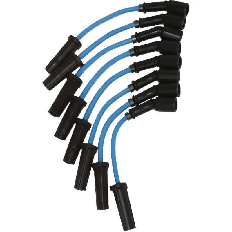 Granatelli High-Performance Coil-Near-Plug Wire Connector Kit For Gm V8 Trucks/Suvs (1999–2023, Excl. 8.1L), Blue W/9" Lead 1
