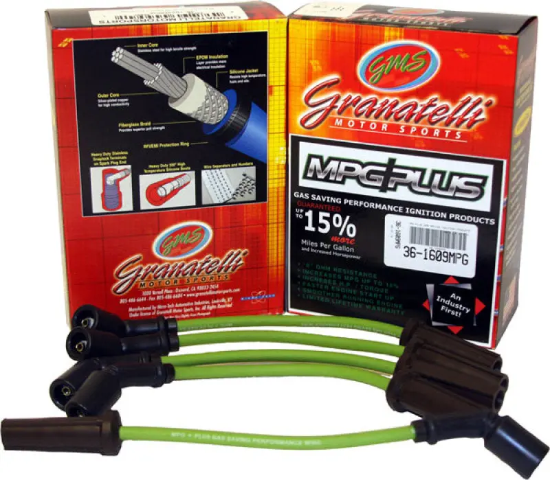 Granatelli Mpg Plus Ignition Wire Set For 1990–1997 Toyota Previa 2.4L 4-Cylinder 1