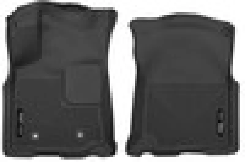 Husky Liners Front Floor Mats For 2016 Toyota Tacoma Double Cab – Black, Custom Molded 1