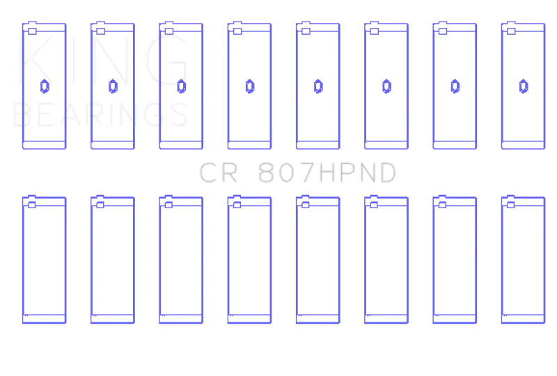 King Performance Rod Bearing Set For Chevy Ls1/Ls6 Engines (Size 020X) 1