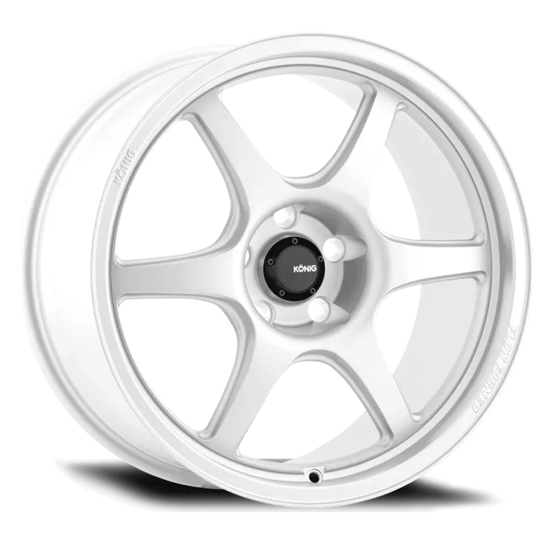 Konig Hexaform Flow-Formed Alloy Wheel – 18X8.5 Inches, 5X112 Bolt Pattern, 43Mm Offset, Gloss White Finish 1