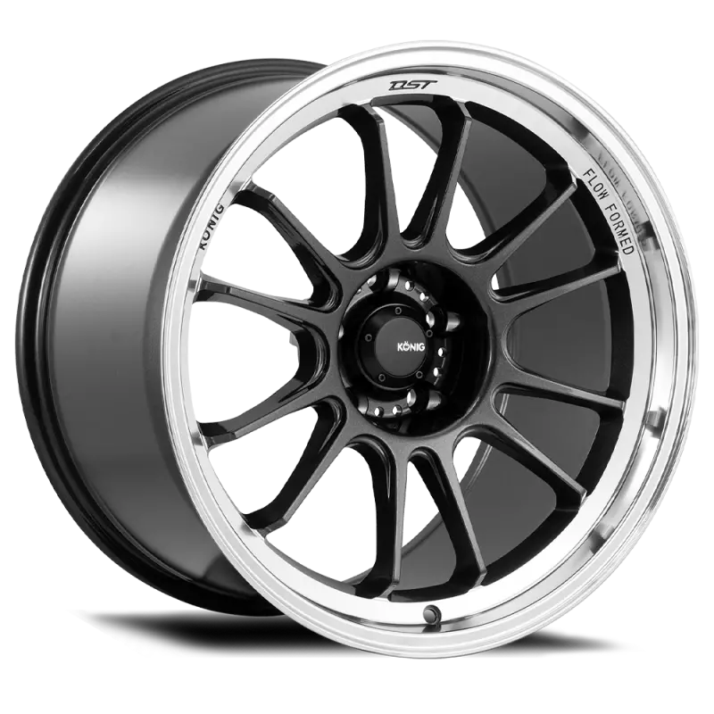 Konig Hypergram 18X9.5 5X114.3 Et25 Metallic Carbon W/ Machined Lip 1