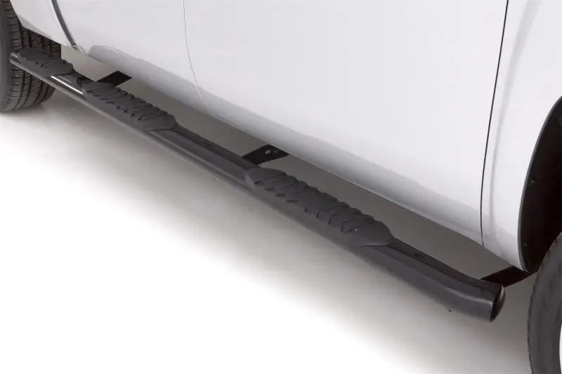 Lund Heavy-Duty Oval Steel Nerf Bars For 2010–2017 Dodge Ram 2500 Mega Cab (6.5-Foot Bed) – 5-Inch Drop, Black Finish 1