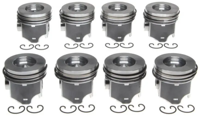 Mahle Oe Replacement Piston Set – 8-Piece, For Navistar T444E / 7.3L Power Stroke V8 (Direct Injection) 1