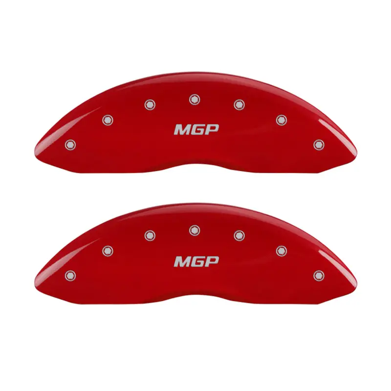 Mgp Engraved Front Caliper Covers – Dual-Carbon-Finish Red/Silver For Brake Calipers 1