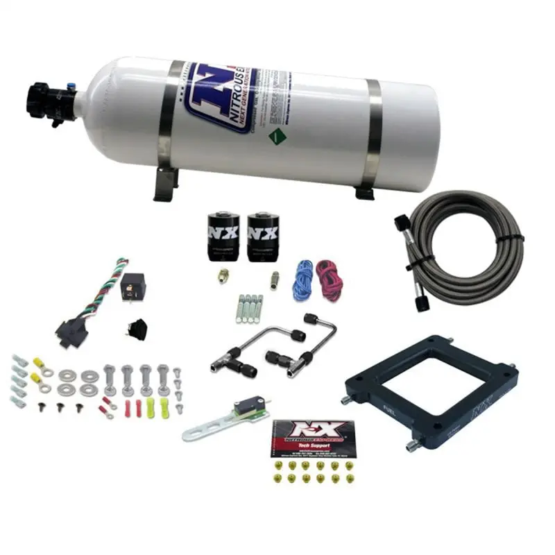 Nitrous Express Gemini Dominator Stage 6 Alcohol Nitrous System – Includes 15 Lb Bottle 1