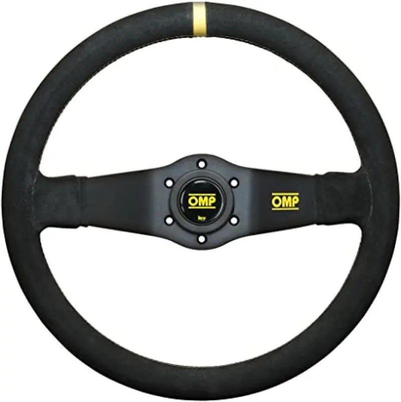 Omp Rally Dished Steering Wheel 350Mm - Small Suede (Black) 1