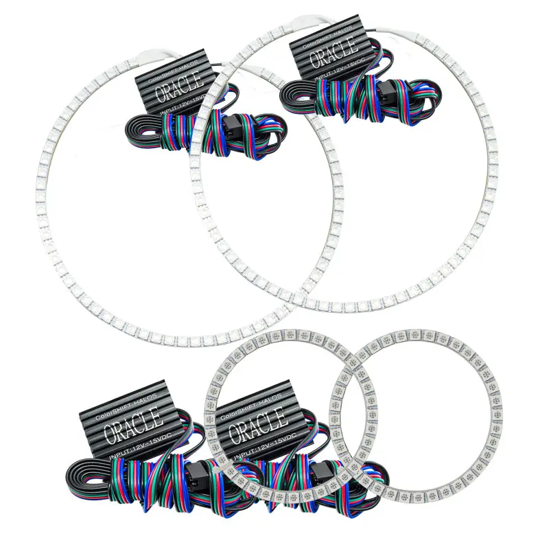 Oracle Halo Lighting Kit For Mini Cooper (2009–2013) – Colorshift Rgb Led Rings (Controller Not Included) 1
