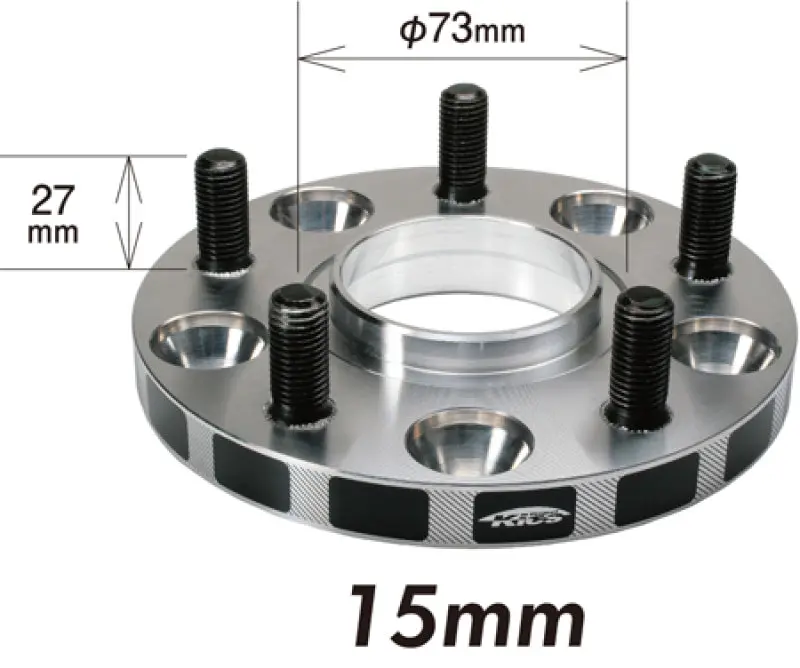 Project Kics Wide-Tread Hub-Centric Spacers – 12X1.50, 5X114.3, 60Mm Hub Bore, 15Mm Thickness 1