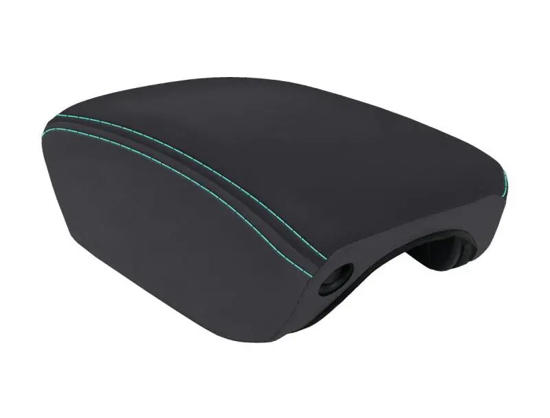 Prp Center Console Cover For 2018+ Jeep Wrangler Jl – Black With Teal Accents 1