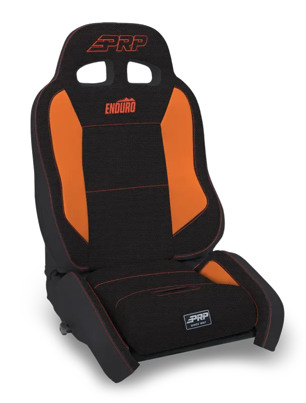 Prp Endurocrawl Reclining Off-Road Driver Seat – Black/Orange Tweed Upholstery 1
