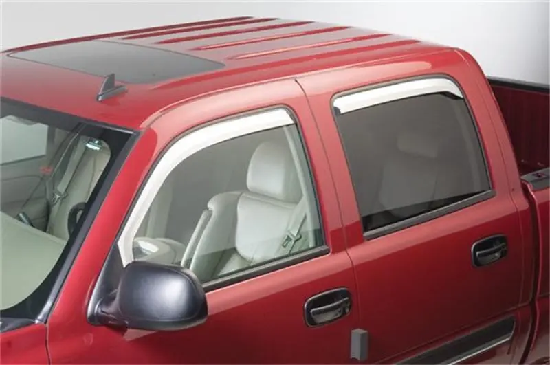 Putco Chrome Window Visors For 2010–2020 Ram 2500/3500 – Front Pair Only (Excludes Regular Cab) 1