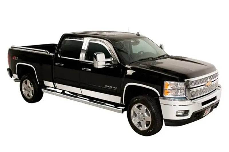 Putco Stainless Steel Rocker Panel Trim Kit For 2007–2014 Cadillac Escalade – 6-Inch Width, 8-Piece Set 1