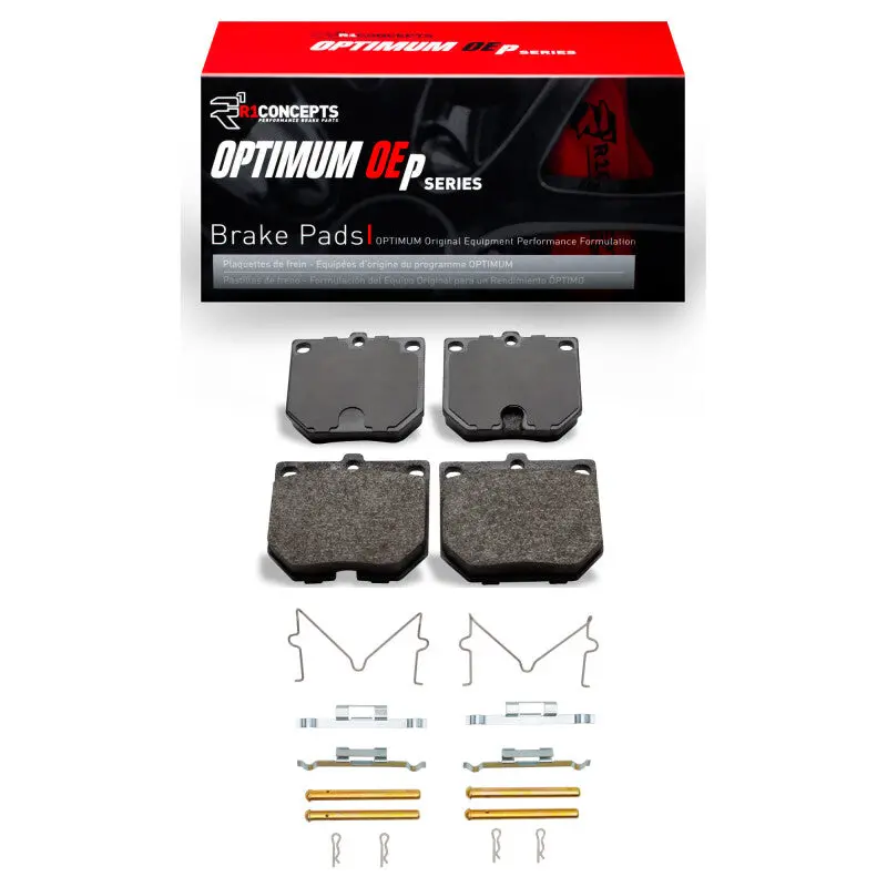 R1 Optimum Oe Front Brake Pad & Hardware Kit For 1969–1983 Nissan 200Sx 1