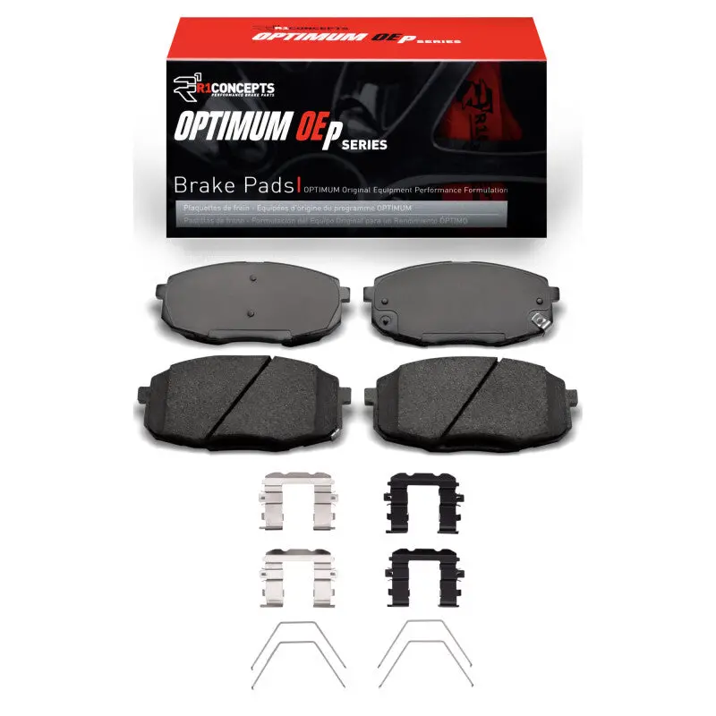 R1 Optimum Oe Front Brake Pad & Hardware Kit For 2014–2025 Hyundai Kona 1