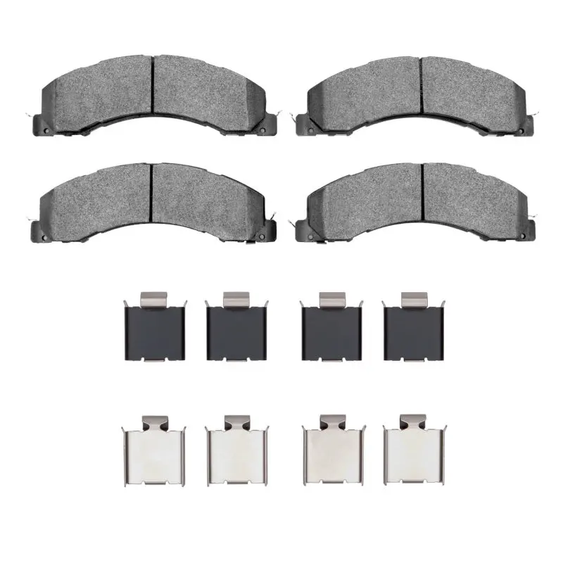 R1 Semi-Metallic Brake Pad & Hardware Kit For 2008–2025 Dodge Ram 4500 Front/Rear 1
