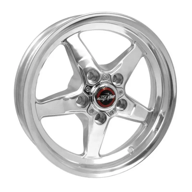 Race Star 92 Drag Star 15X3.75-Inch Polished Wheel – 5X4.50 B.C., 1.25-Inch Backspace, Direct-Drill 1