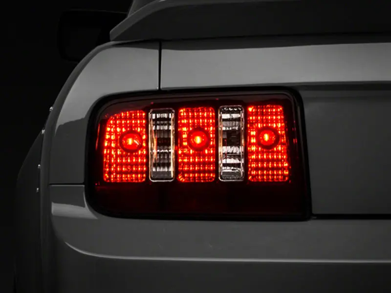 Raxiom Smoked-Lens Tail Lights With Black Housing For 2005–2009 Ford Mustang Coyote Models 1