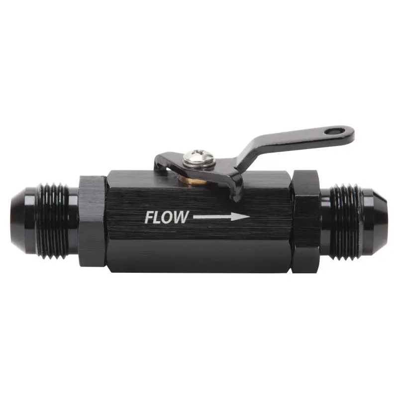 Russell Performance Shutoff Valve -8 An Male Black Finish 1