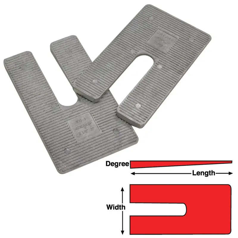 Spc Performance Aluminum Shim Set – 3.5" × 6.25" × 1° (Pack Of 6) 1