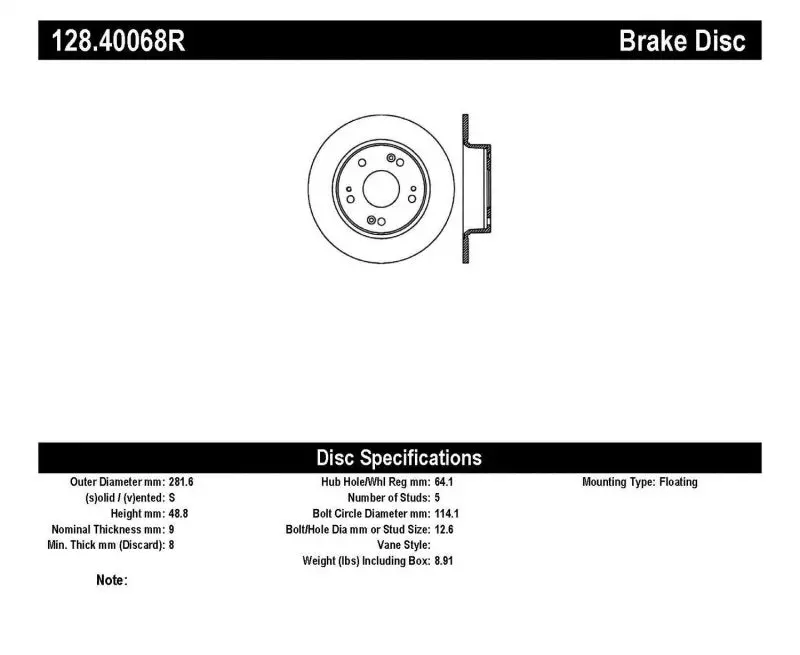 Stoptech Drilled Two-Piece Sport Brake Rotors For Performance Vehicles 1