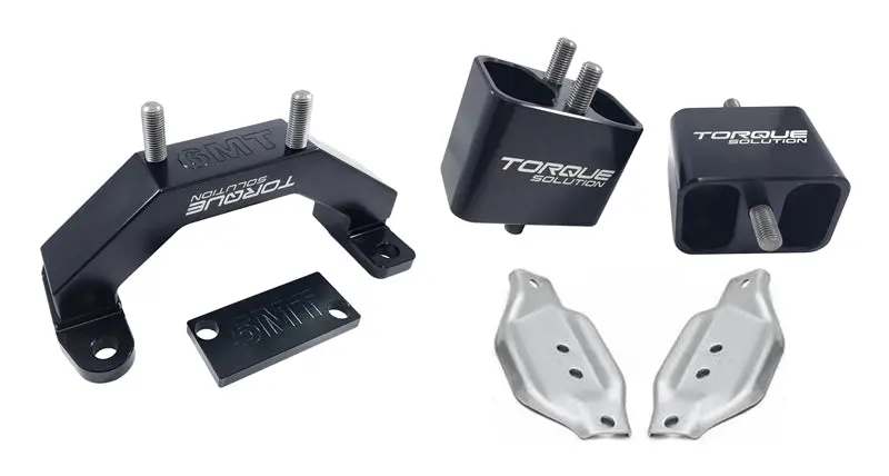 Torque Solution Solid Billet Engine & Transmission Mounts With Mount Plates – 2002–2014 Subaru Wrx 1