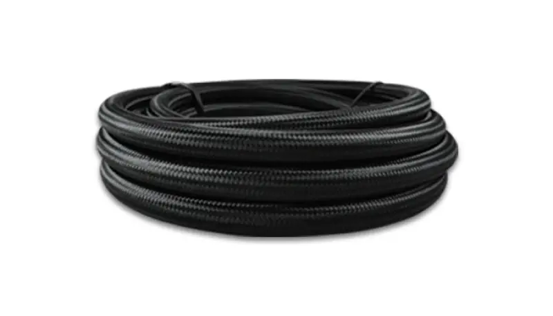 Vibrant -16 An Flexible Hose – Black Nylon Braided With Ptfe Liner, 20-Foot Roll 1