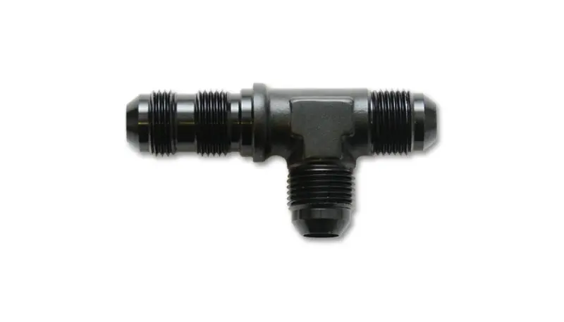 Vibrant -4 An Bulkhead Adapter Tee Fitting – Anodized Black Finish 1
