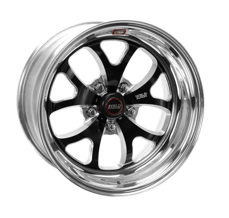 Weld S76 Forged Black Wheel – 17X9.5", 5X4.75" Bolt Pattern, 7.3" Backspace, Medium Pad Finish 1